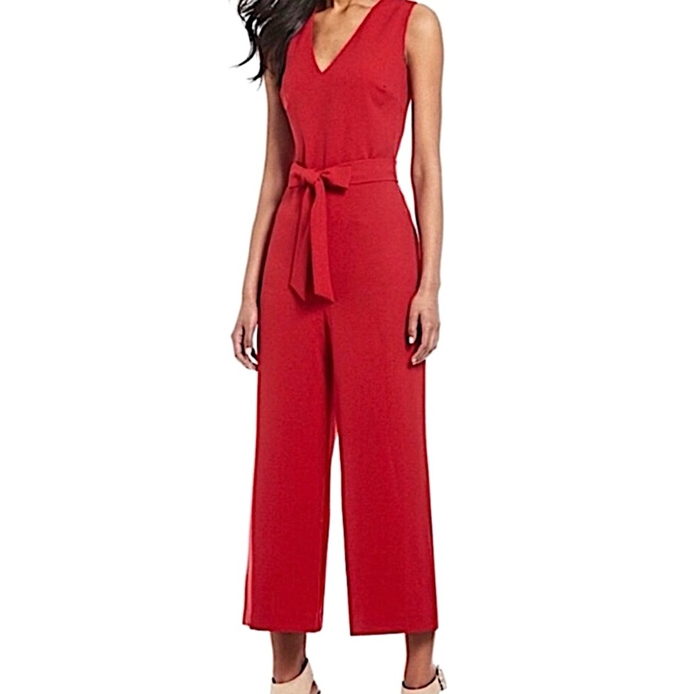 Karl Lagerfeld red jumpsuit
